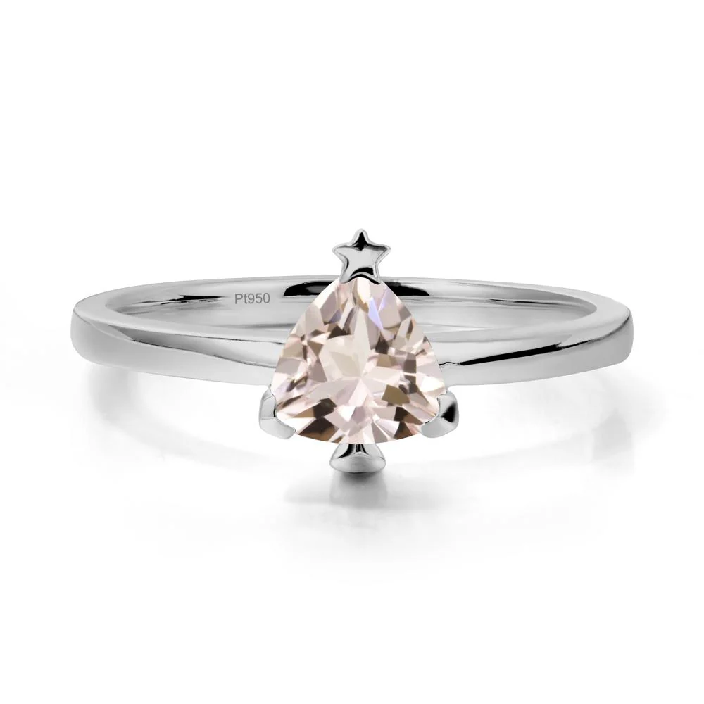 Bezel Minimalist Morganite Ring - Image 8
