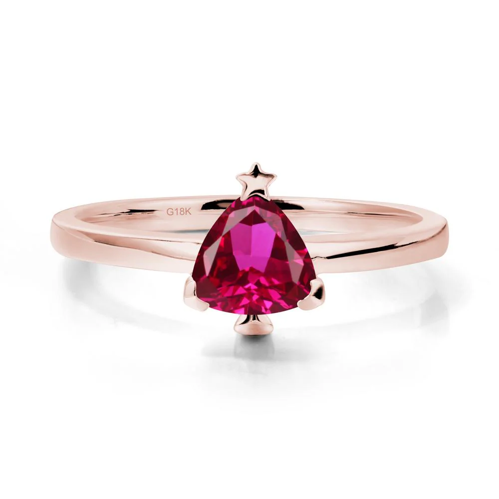 Bezel Minimalist Ruby Ring - Image 4