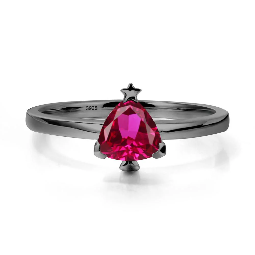 Bezel Minimalist Ruby Ring - Image 7