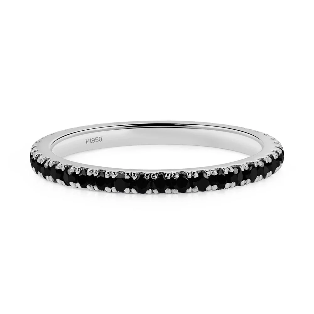 Black Spinel Pave Ring Band - Image 6
