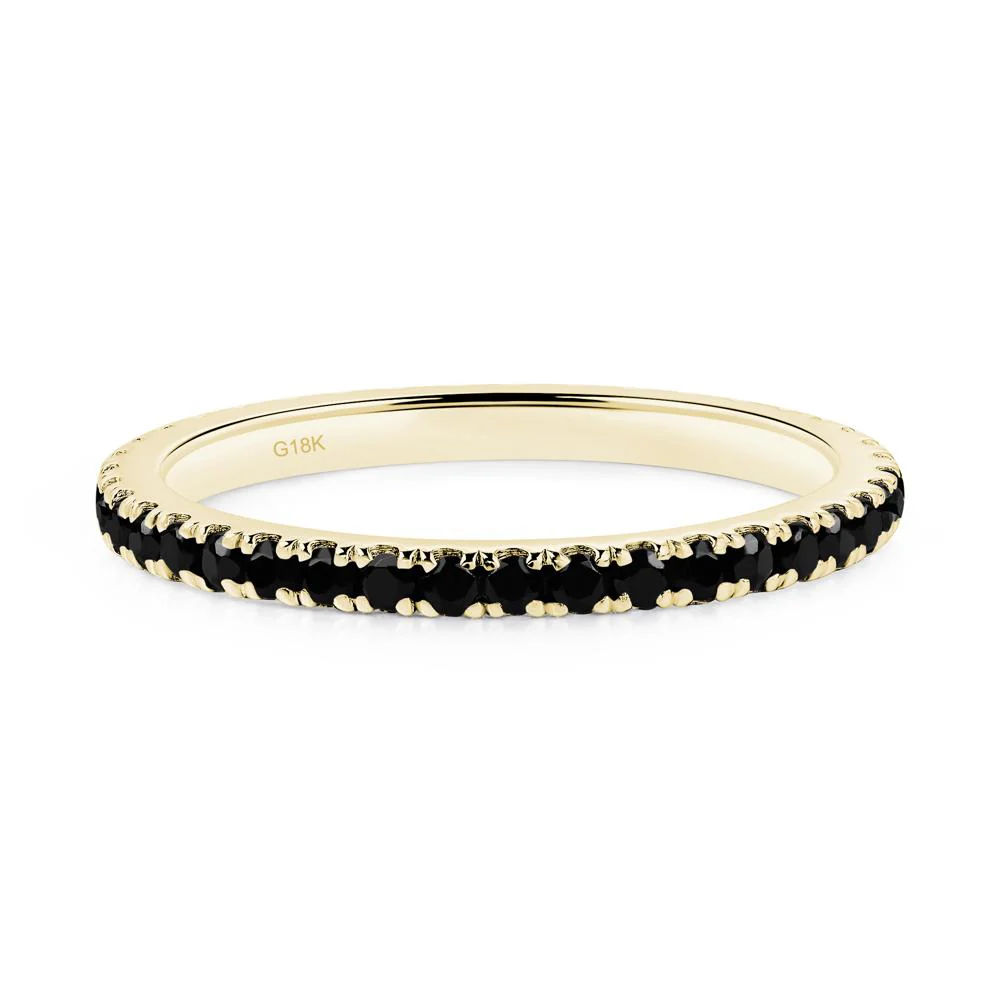 Black Spinel Pave Ring Band - Image 8