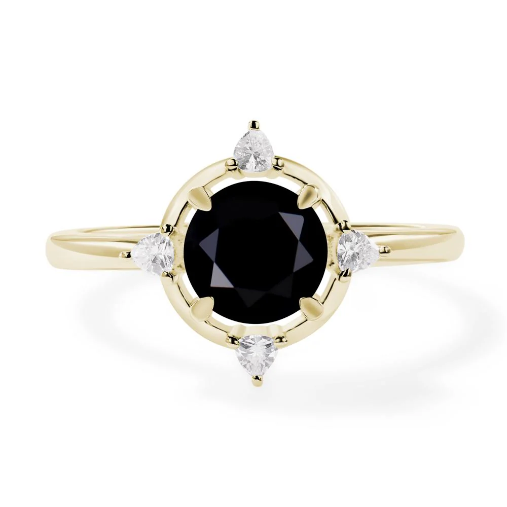 Black Spinel Compass Setting Ring - Image 4