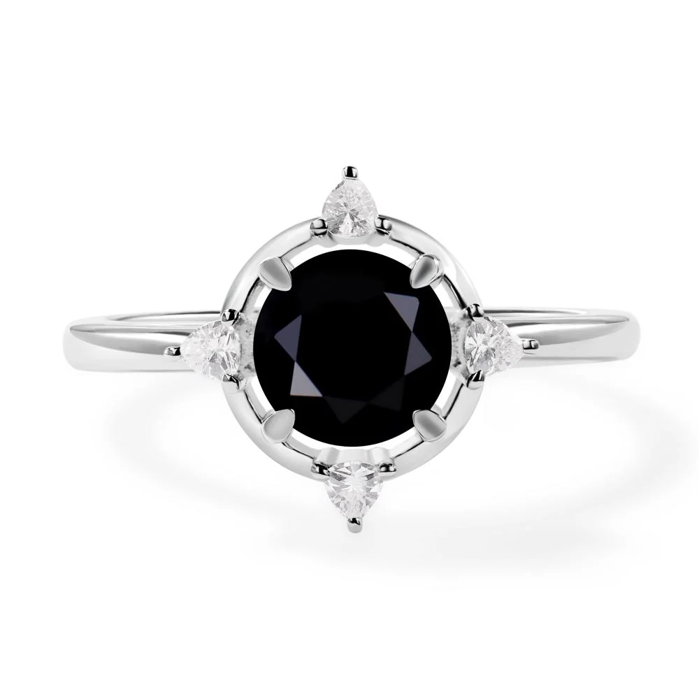 Black Spinel Compass Setting Ring - Image 7