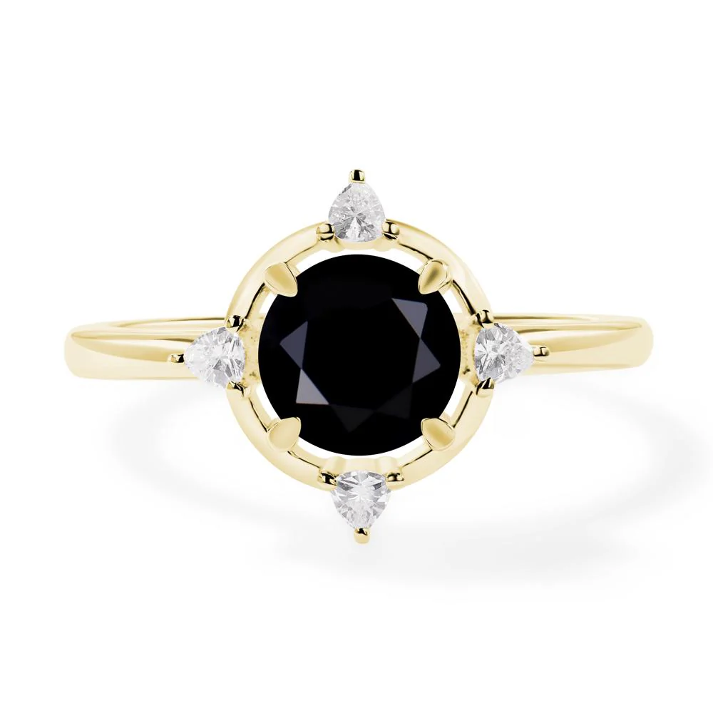 Black Spinel Compass Setting Ring - Image 8
