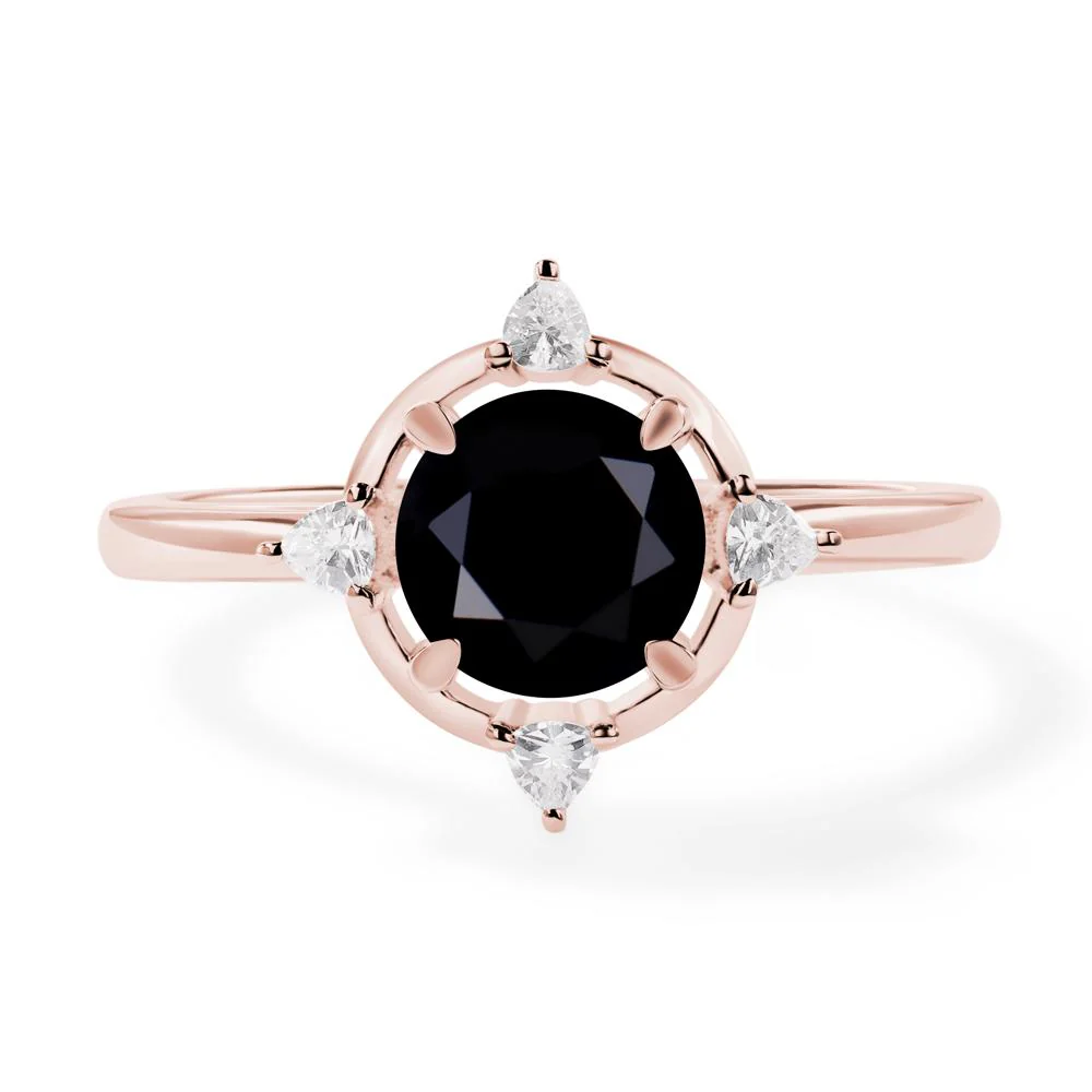 Black Spinel Compass Setting Ring - Image 9