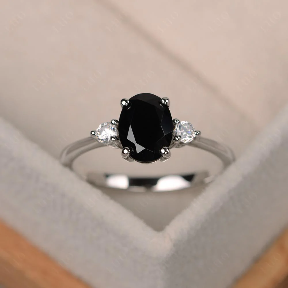 Trilogy Oval Black Spinel Ring - Image 29