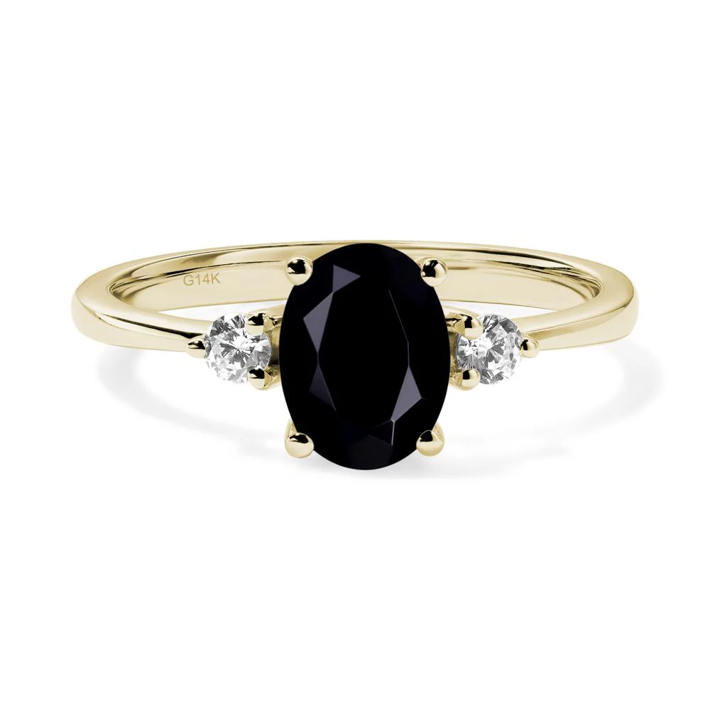 Trilogy Oval Black Spinel Ring - Image 4