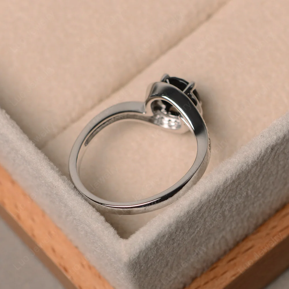 Black Spinel Swirl Ring - Image 3