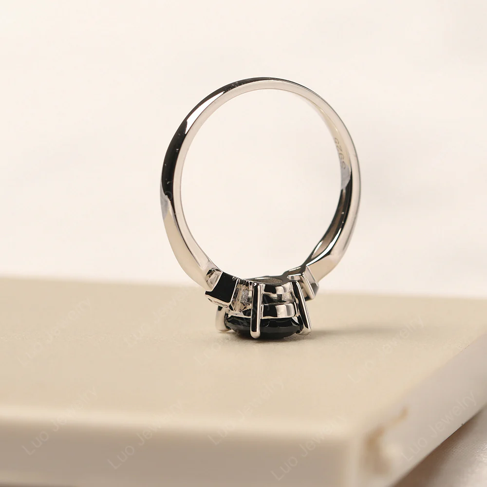 Antique Style Black Spinel Ring - Image 4