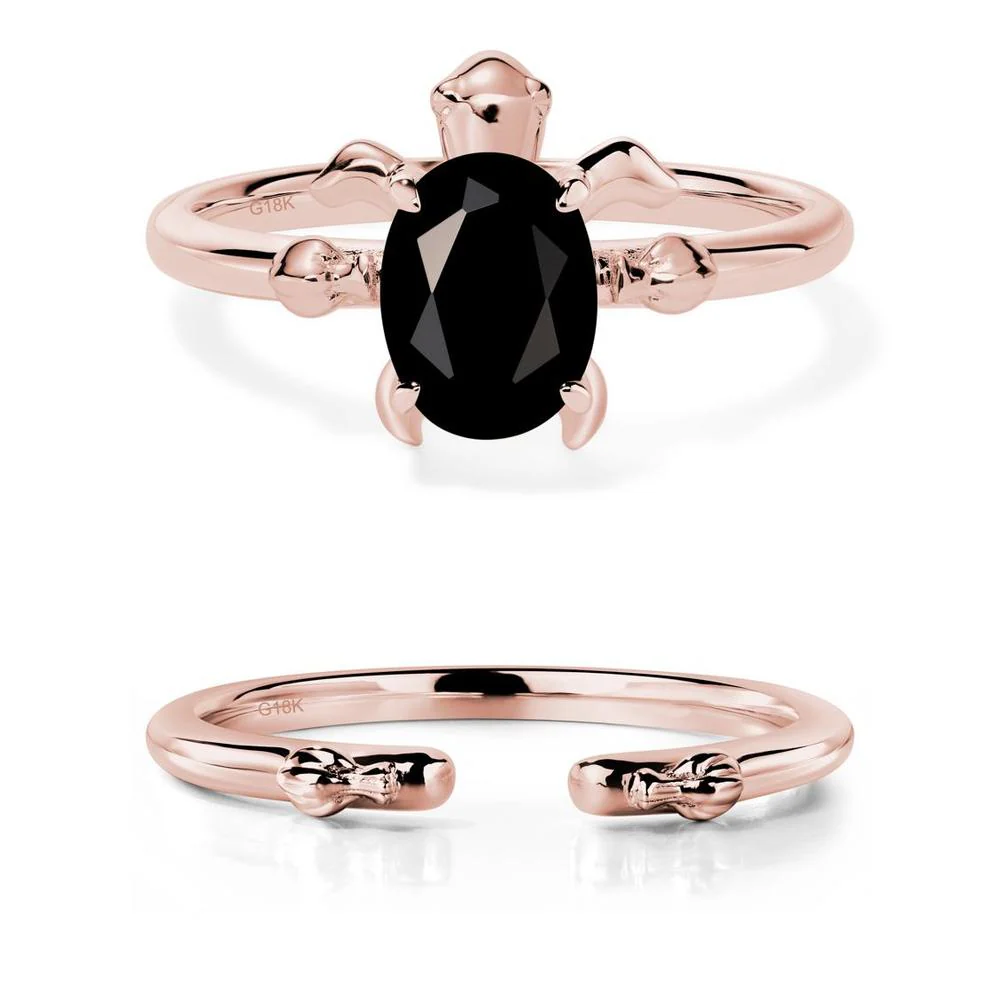 Black Spinel Sea Turtle Ring - Image 17