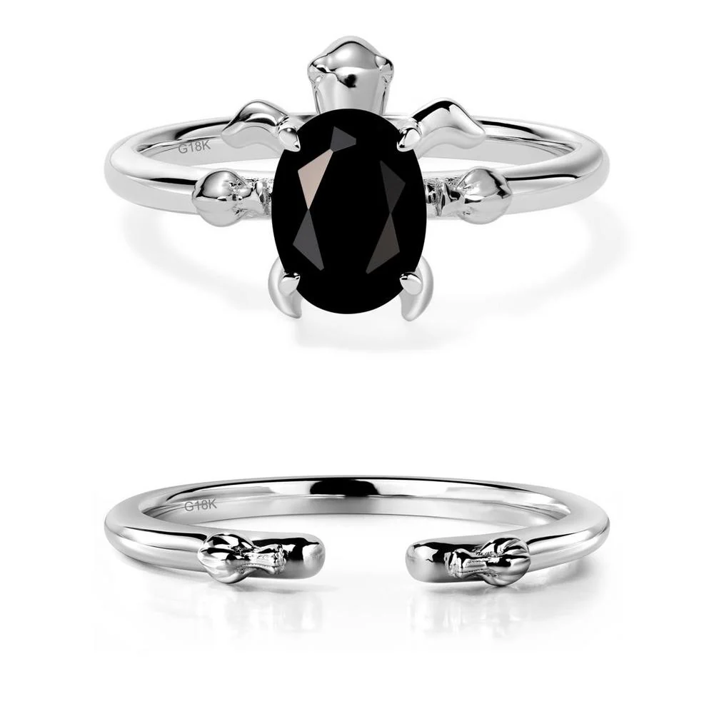 Black Spinel Sea Turtle Ring - Image 19