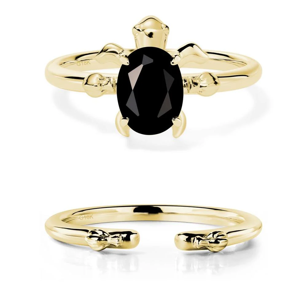Black Spinel Sea Turtle Ring - Image 21