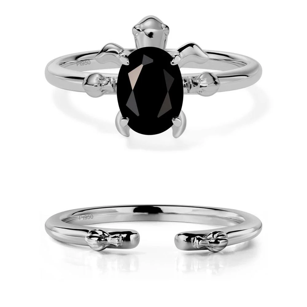 Black Spinel Sea Turtle Ring - Image 25