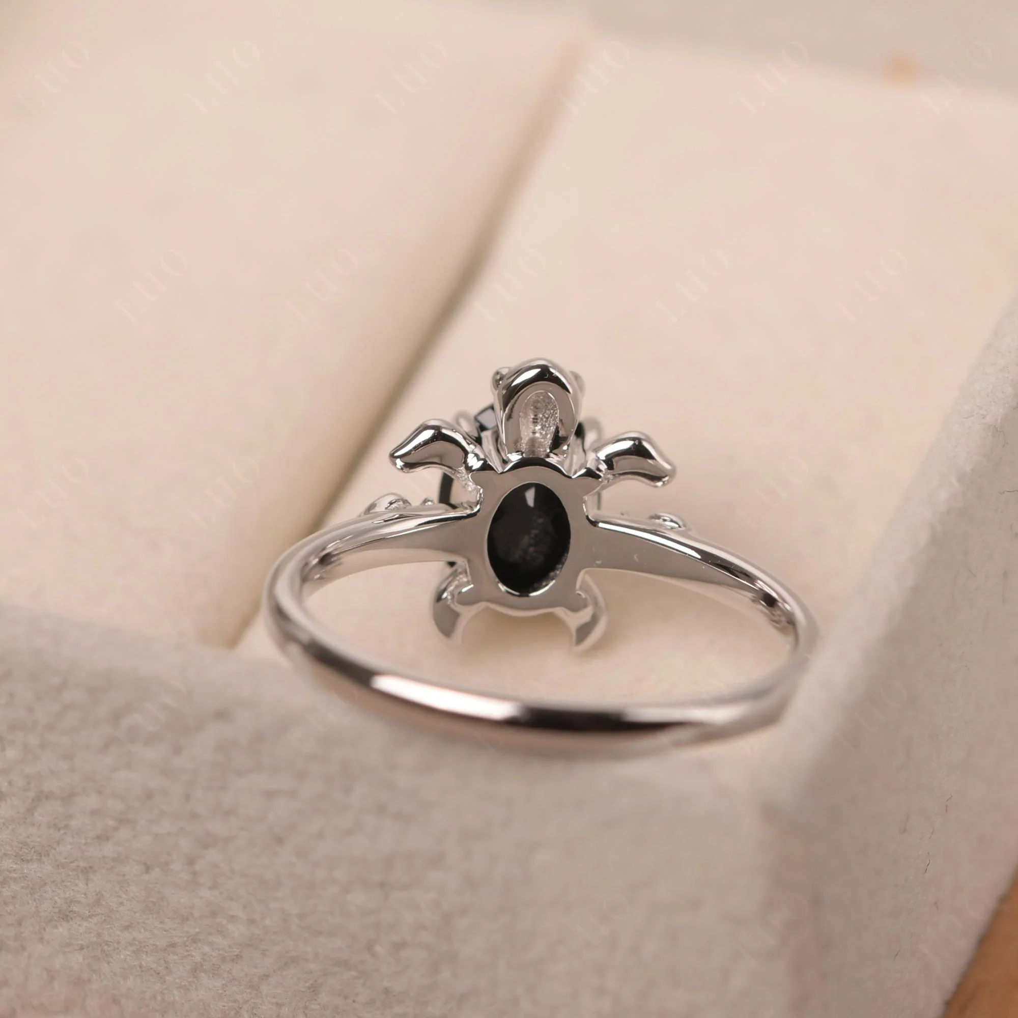 Black Spinel Sea Turtle Ring - Image 31