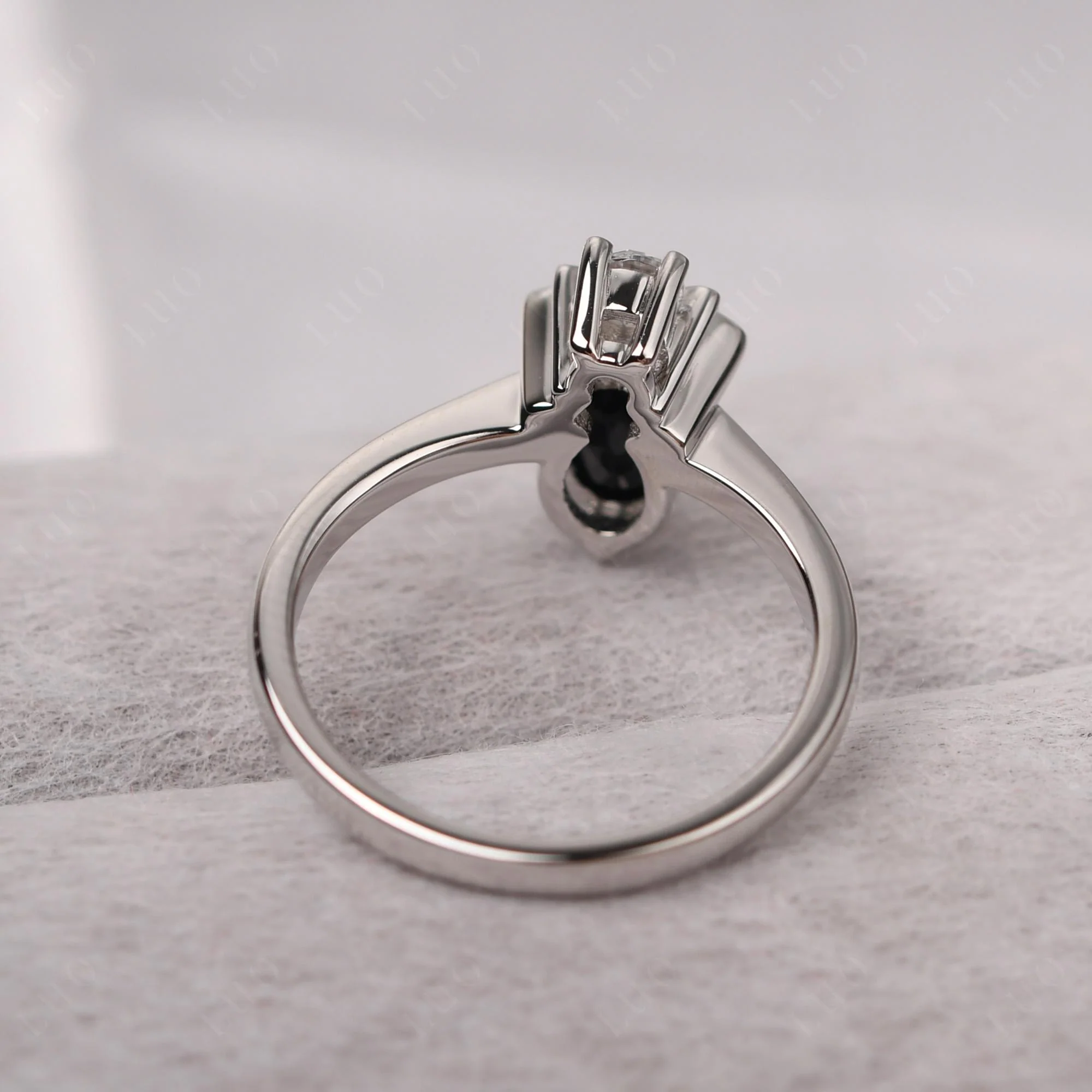 Black Spinel Nature Inspired Bee Ring - Image 12