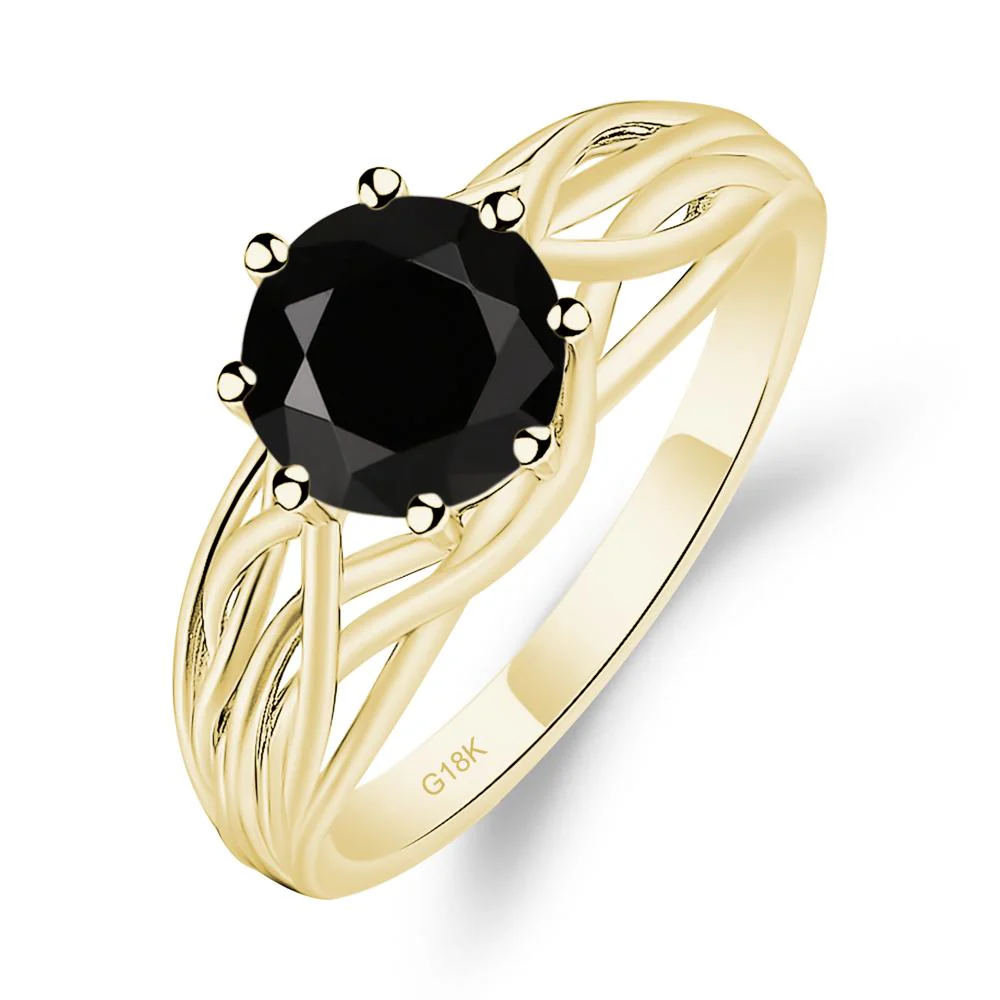 Black Spinel Intertwined Ring - Image 8