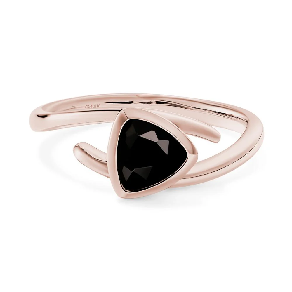 Bezel Set Black Spinel Ring - Image 5
