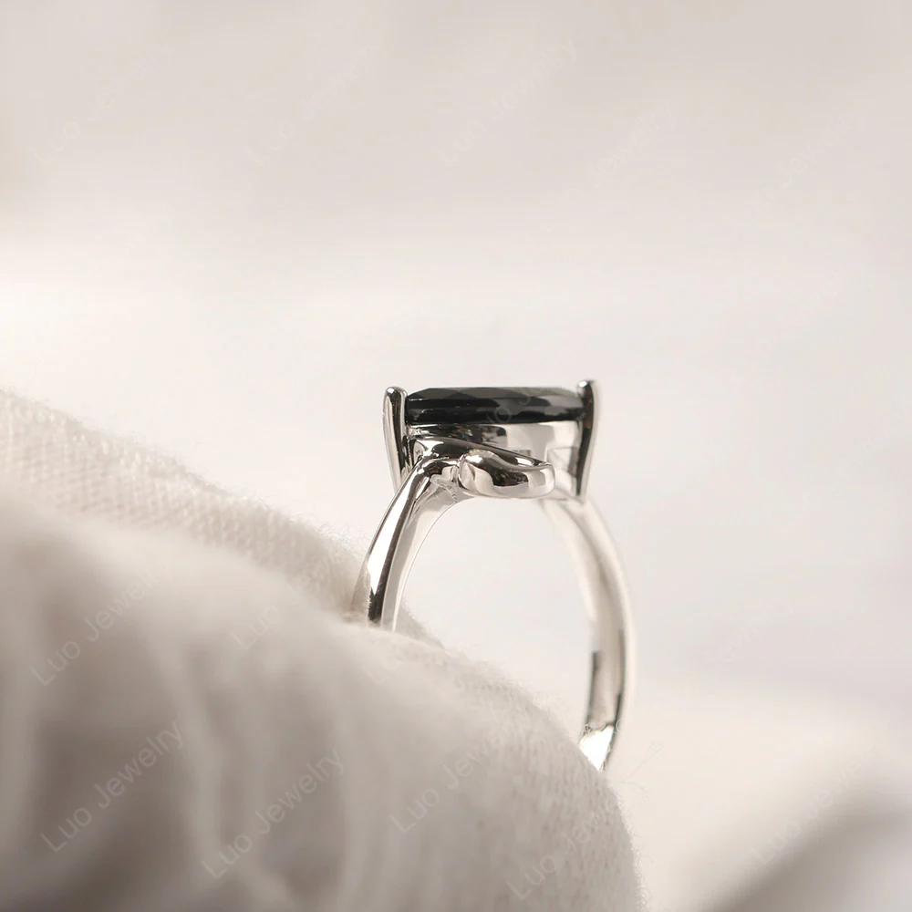 Black Spinel Swan Ring - Image 4