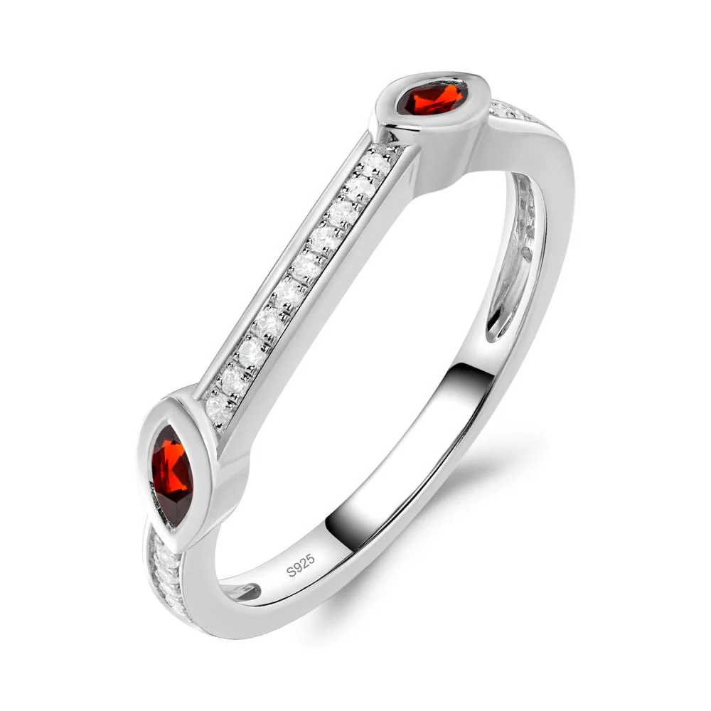 Black Spinel Twisted Leaf Engagement Ring - Image 28