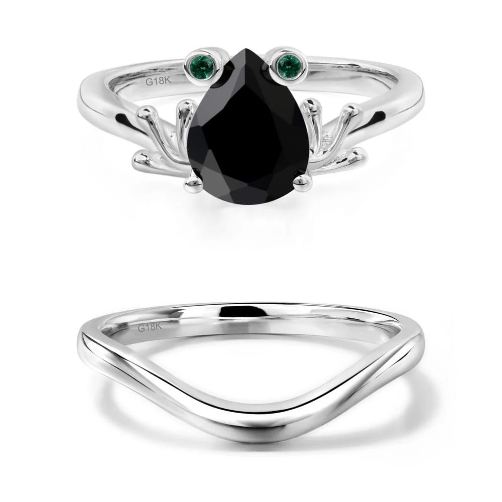 Black Spinel Frog Ring - Image 19