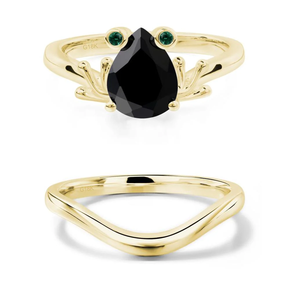 Black Spinel Frog Ring - Image 21