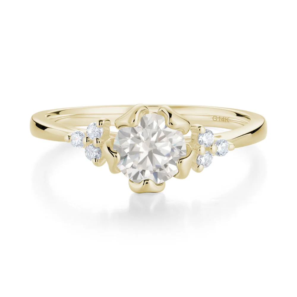 Blooming Cubic Zirconia Flower Ring - Image 9