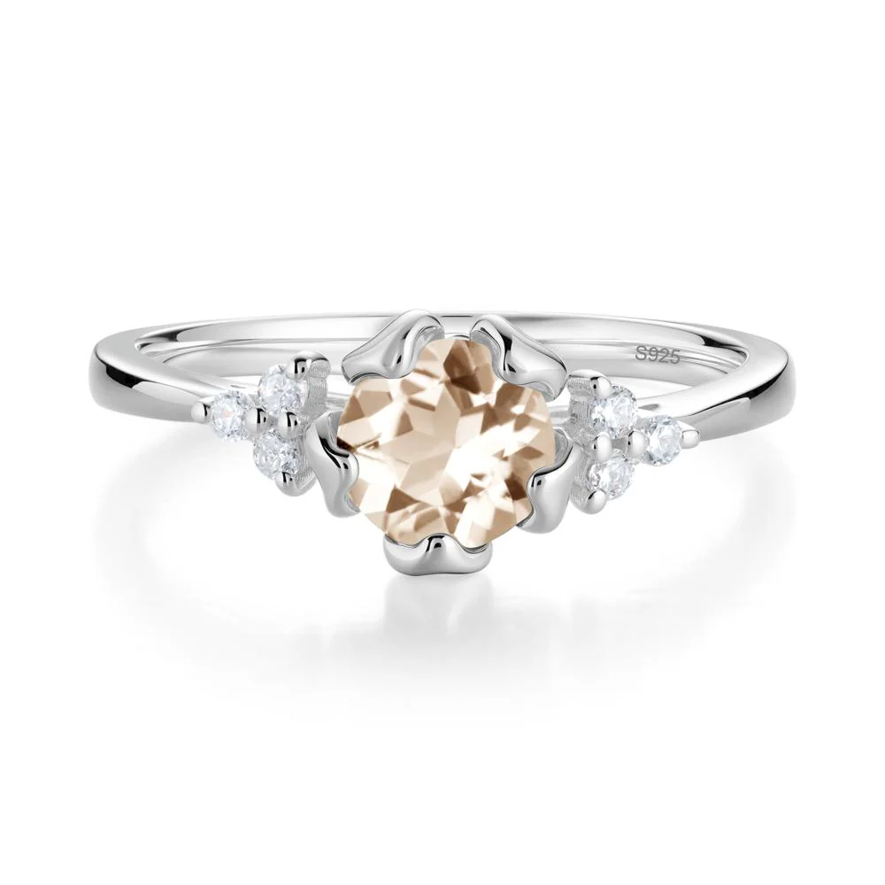 Blooming Morganite Flower Ring - Image 5