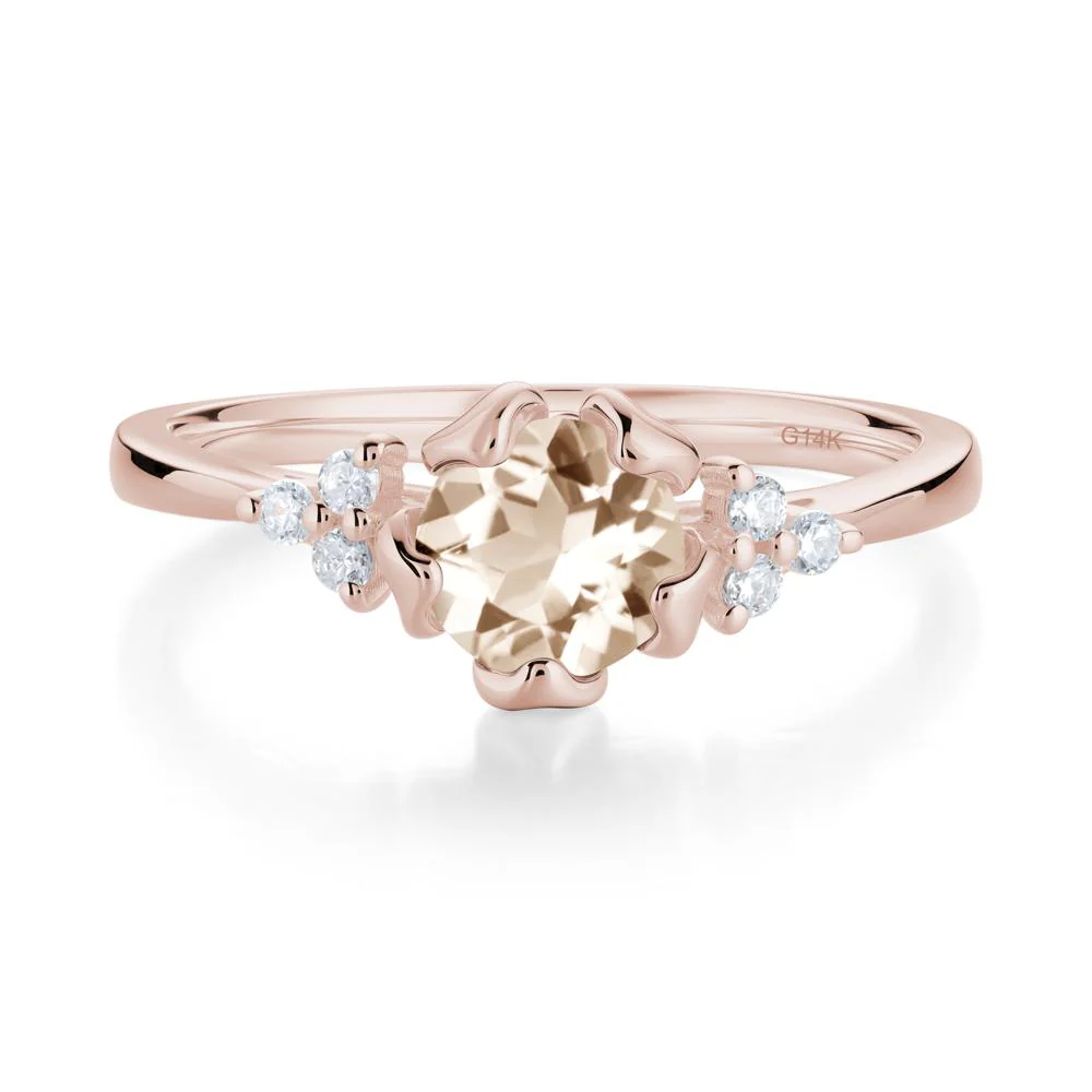 Blooming Morganite Flower Ring - Image 7