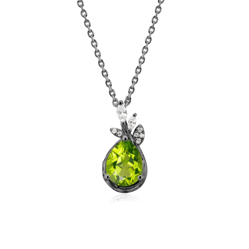Branches with Leaves Peridot Pendant - Image 8