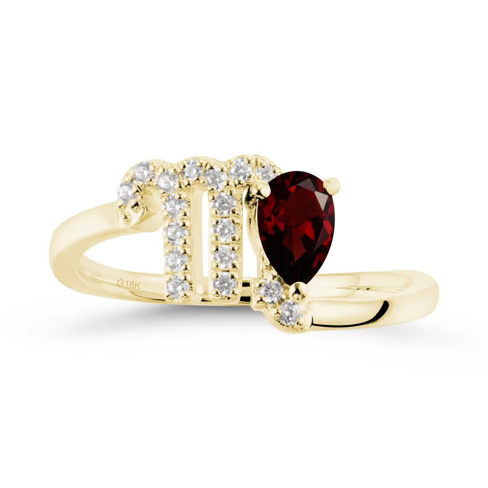 Bypass Garnet Ring In 14K Rose Gold - Image 6