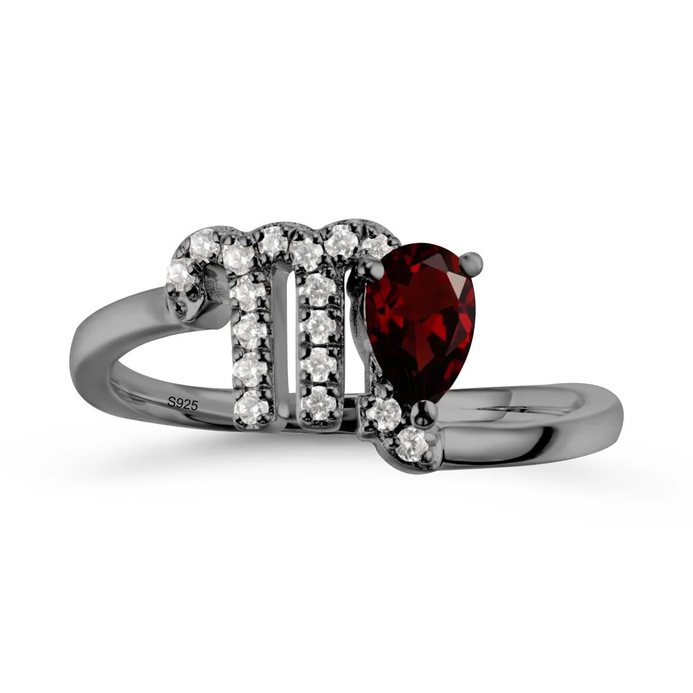 Bypass Garnet Ring In 14K Rose Gold - Image 7