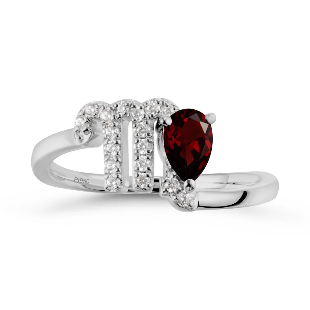 Bypass Garnet Ring In 14K Rose Gold - Image 8