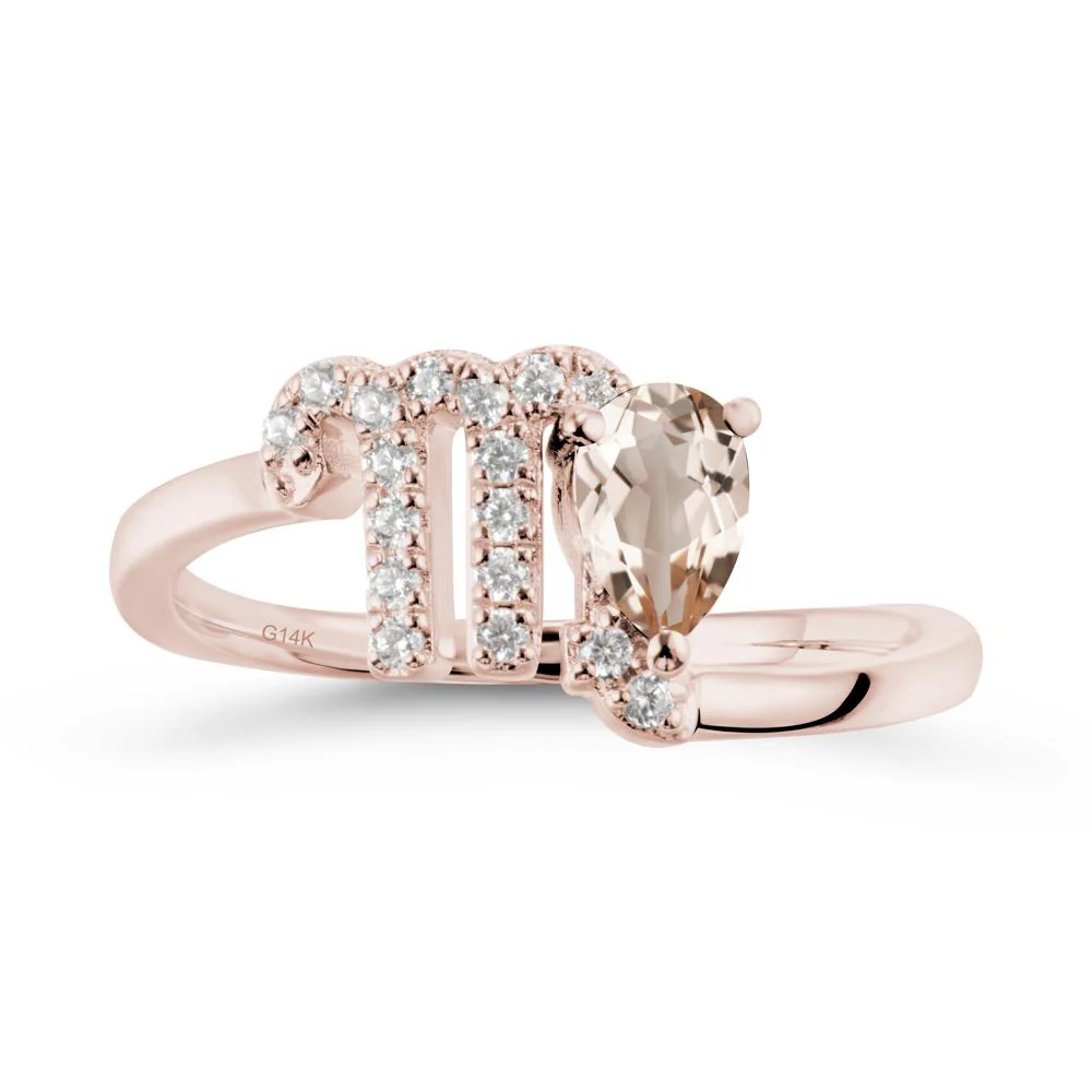 Bypass Morganite Ring In 14K Rose Gold - Image 2