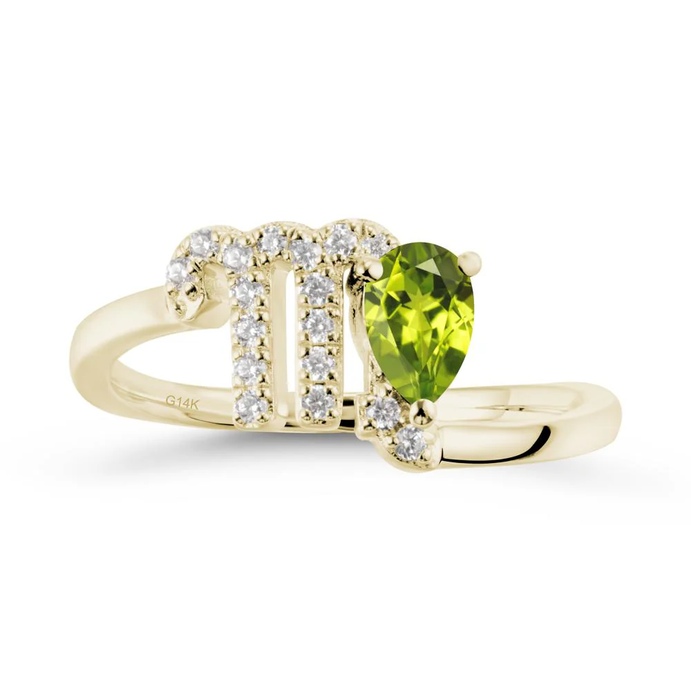 Bypass Peridot Ring In 14K Rose Gold - Image 4