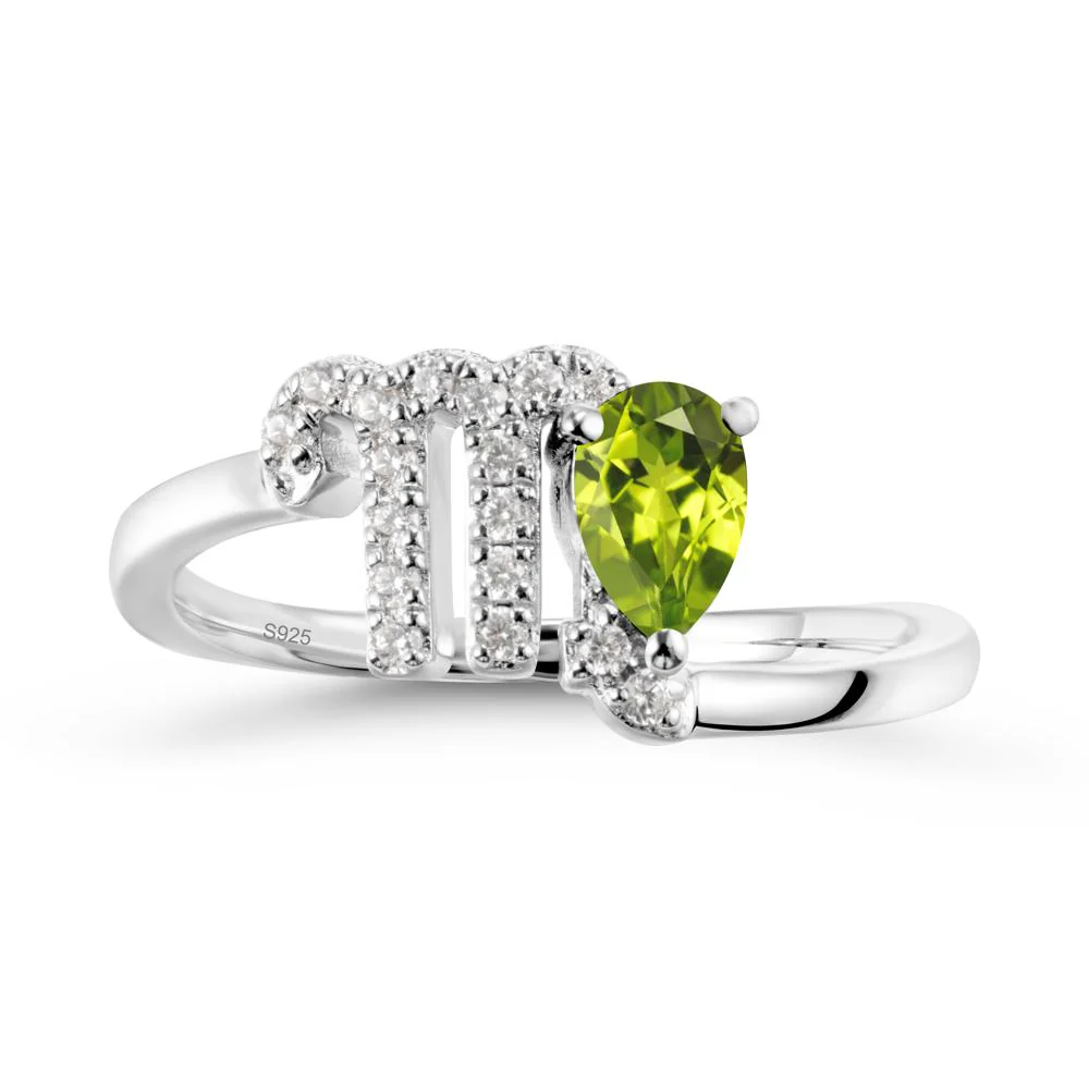 Bypass Peridot Ring In 14K Rose Gold - Image 9
