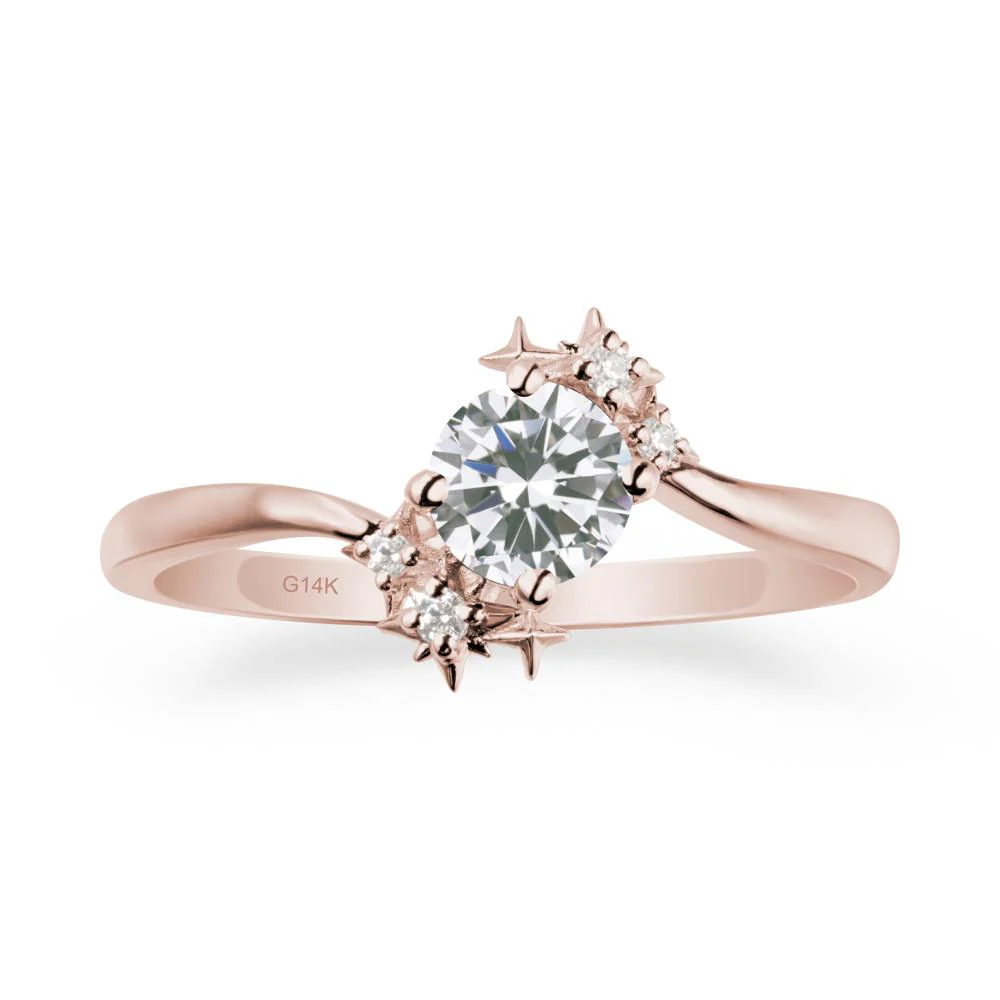 Bypass Round Cubic Zirconia Statement Ring