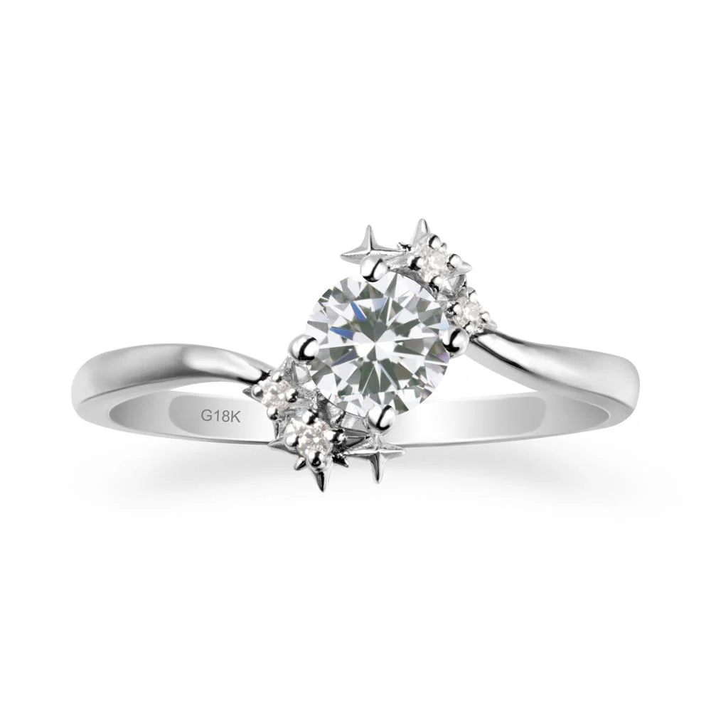 Bypass Round Cubic Zirconia Statement Ring - Image 5
