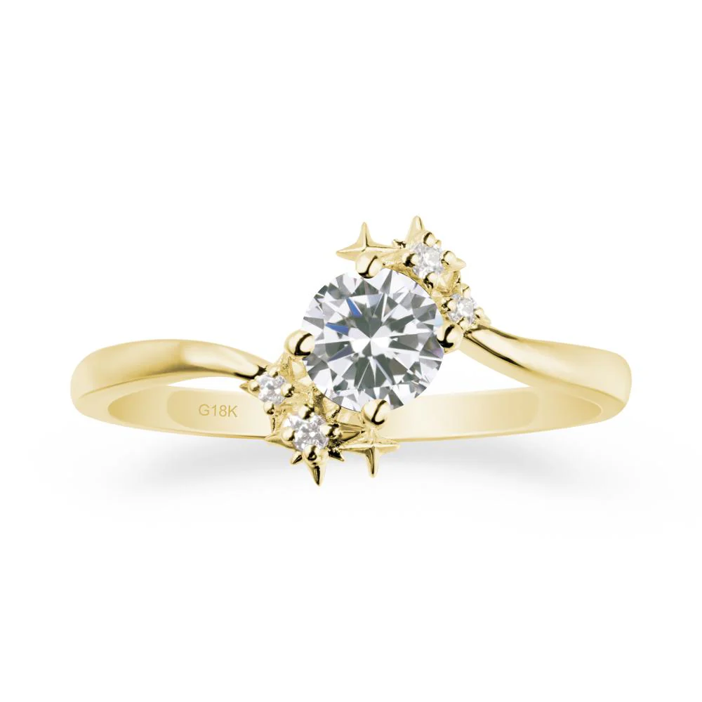 Bypass Round Cubic Zirconia Statement Ring - Image 6