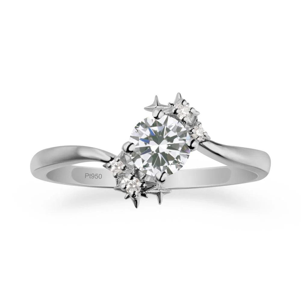 Bypass Round Cubic Zirconia Statement Ring - Image 8