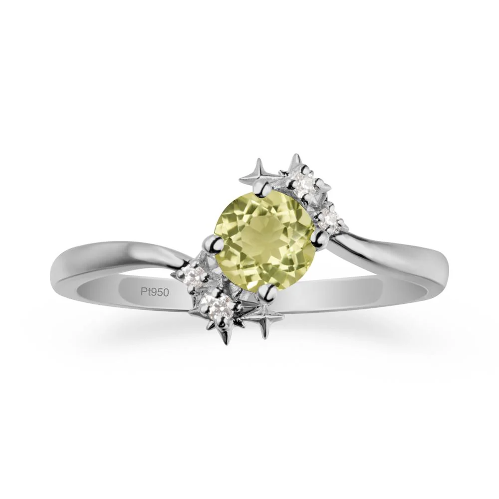 Bypass Round Lemon Quartz Statement Ring - Image 8
