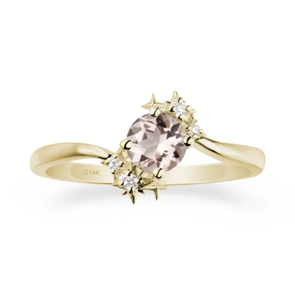 Bypass Round Morganite Statement Ring - Image 3