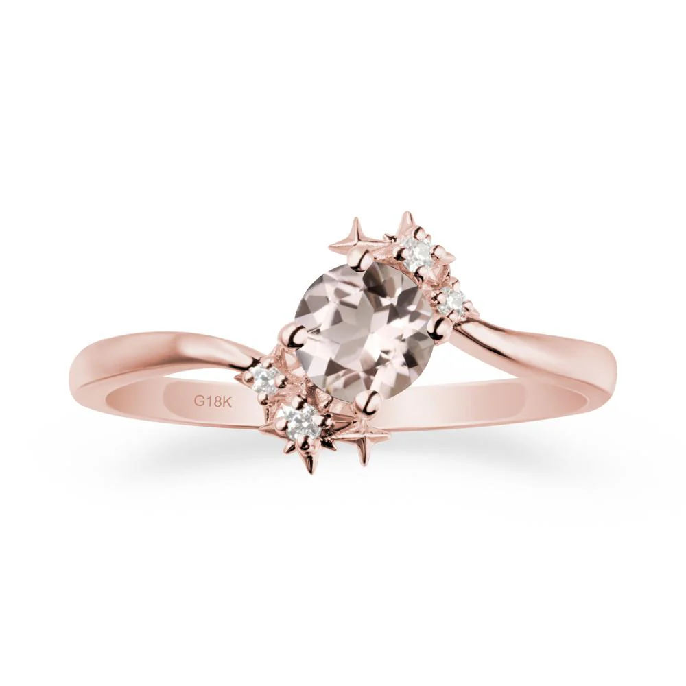 Bypass Round Morganite Statement Ring - Image 4