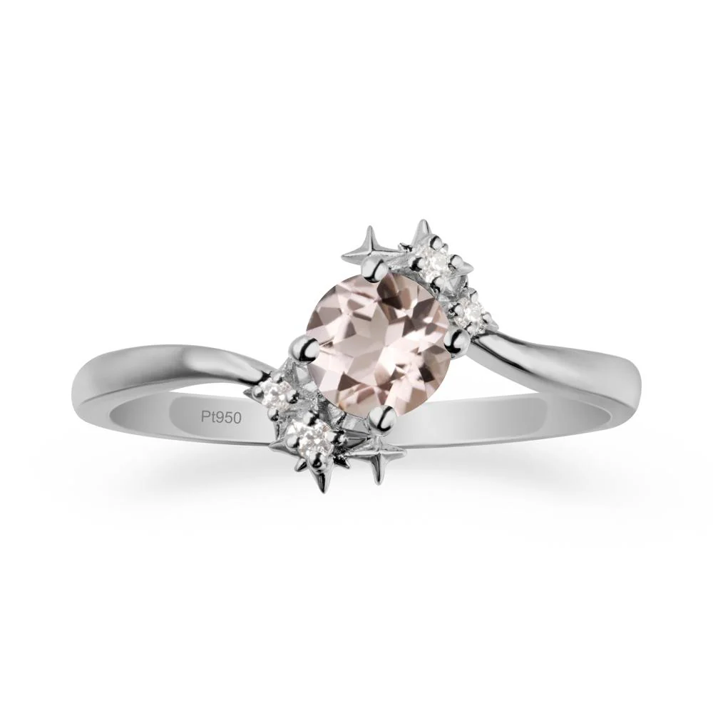 Bypass Round Morganite Statement Ring - Image 8