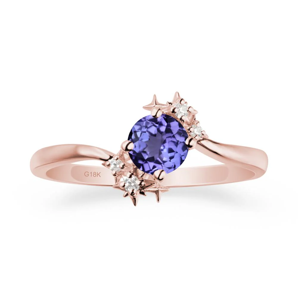 Bypass Round Tanzanite Statement Ring - Image 4