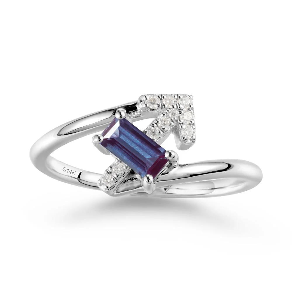 Bypass Sagittarius Zodiac Alexandrite Ring-Adventurous & Humor - Image 3