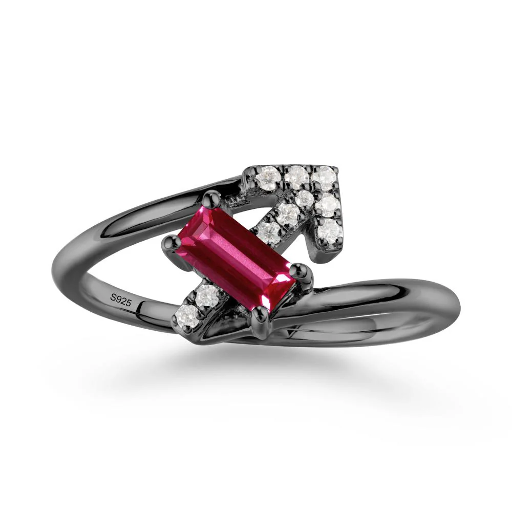 Bypass Sagittarius Zodiac Ruby Ring-Adventurous & Humor - Image 7