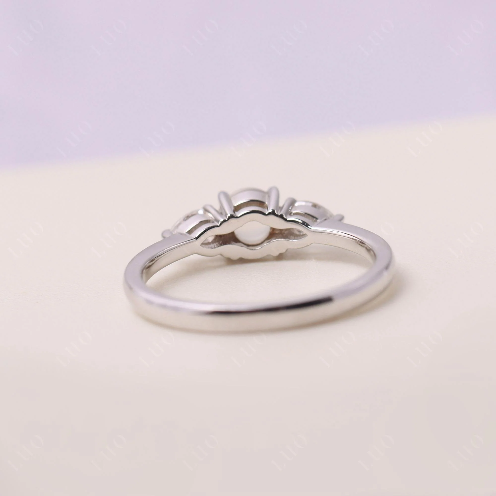 Cabochon Moonstone Engagement Ring - Image 12
