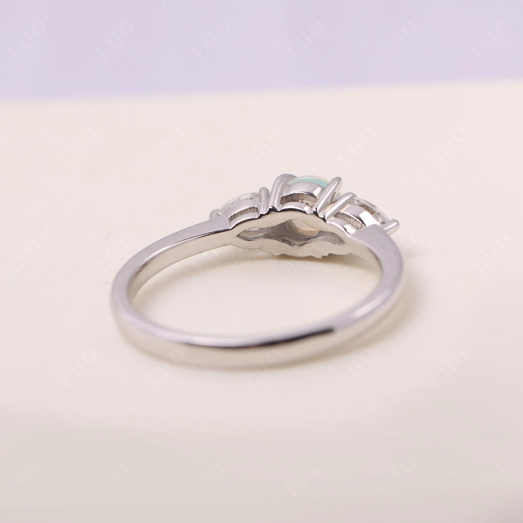 Cabochon Opal Engagement Ring - Image 12