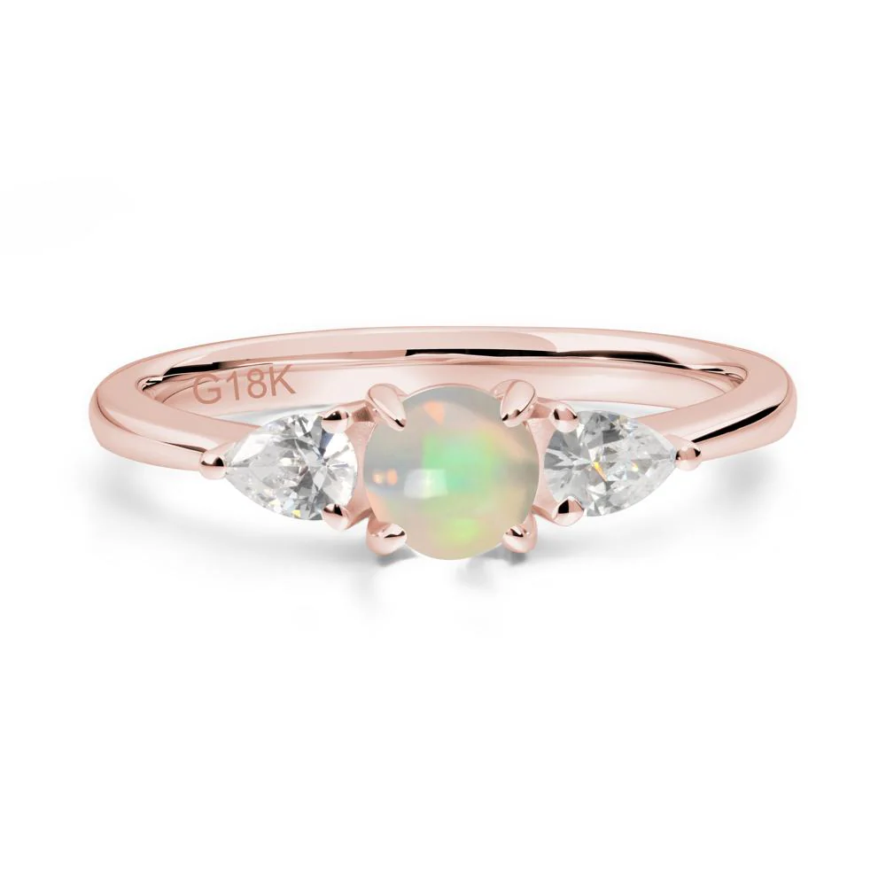 Cabochon Opal Engagement Ring - Image 2