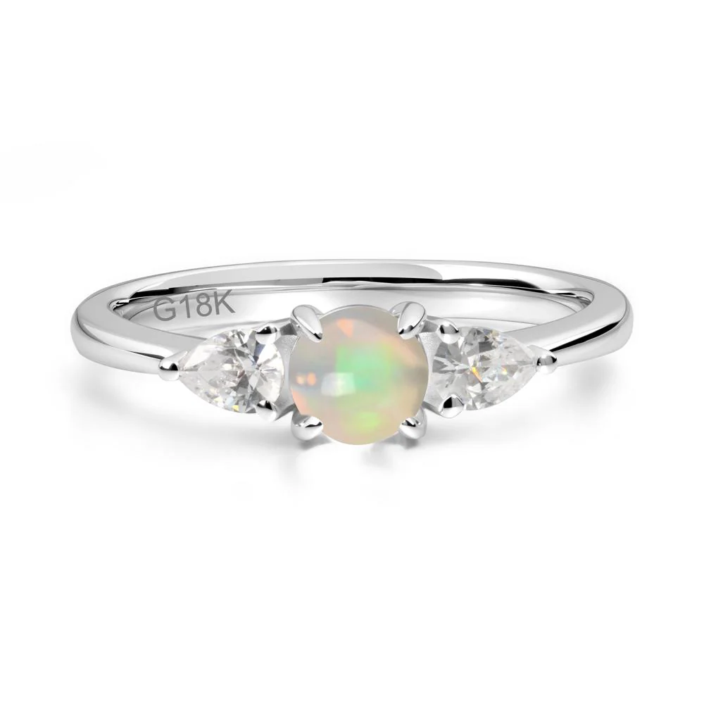 Cabochon Opal Engagement Ring - Image 6